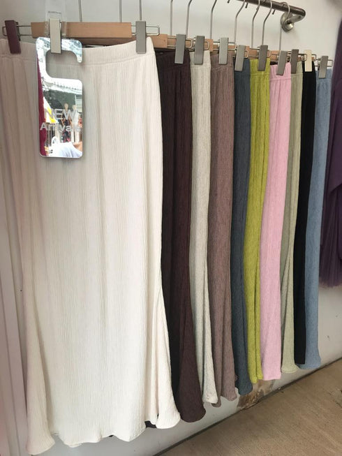 A-Line Fitted Full Length Flare Skirts